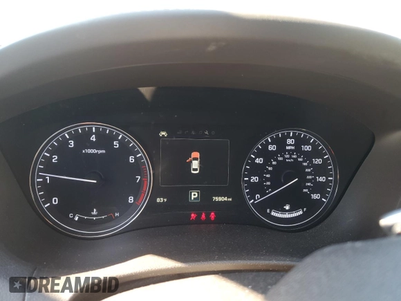 2017 Genesis G80 3.8L with VIN KMHGN4JE2HU193561, listed as a Copart auction lot 81742214 with 75,904 mi miles and Salvage Title. Bid and sale history available at DreamBid. Image 9.