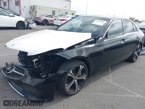 2022 Mercedes-Benz C 300 with VIN W1KAF4GB1NR055504, listed as a IAAI auction lot 42035044 with 26,585 mi miles and . Bid and sale history available at DreamBid. Image 2.