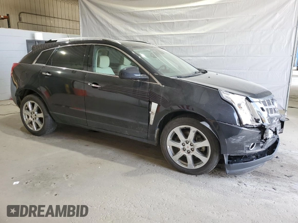 2012 Cadillac SRX Performance Collection with VIN 3GYFNEE3XCS593868, listed as a Copart auction lot 54381275 with 80,855 mi miles and Salvage title. Bid and sale history available at DreamBid. Image 4.