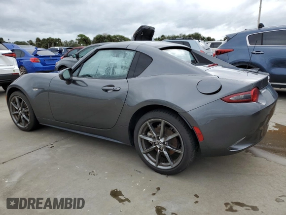 2017 Mazda MX-5 Miata RF Grand Touring with VIN JM1NDAM71H0103107, listed as a Copart auction lot 74390124 with 22,339 mi miles and Salvage Title. Bid and sale history available at carsss.com. Image 2.