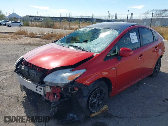 2013 Toyota Prius One with VIN JTDKN3DU1D1638010, listed as a IAAI auction lot 41599746 with 1 mi miles. Bid and sale history available at carsss.com. Image 6.