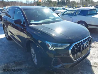 2023 Audi Q3 S line Premium with VIN WA1DECF34P1143148, listed as a IAAI auction lot 41566031 with 10,708 mi miles. Bid and sale history available at carsss.com. Image 1.