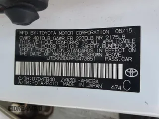 2015 Toyota Prius Four with VIN JTDKN3DU9F0473851, listed as a Copart auction lot 47569385 with 201,711 mi miles and Salvage Title. Bid and sale history available at carsss.com. Image 13.