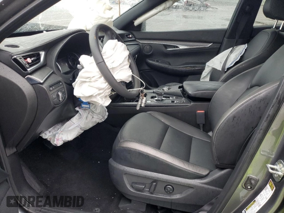 2023 Infiniti QX55 Luxe z VIN 3PCAJ5JR9PF124484, wystawiony jako Copart lot #56116735 z przebiegiem 14 781 mil mil oraz Szkoda całkowita • Salvage title. Historia ofert i sprzedaży dostępna na DreamBid. Obrazek 7.