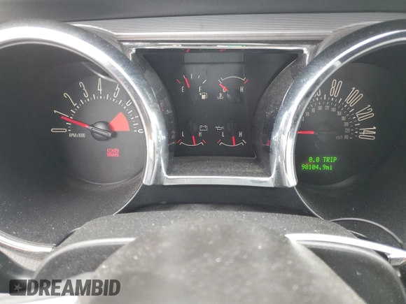 2009 Ford Mustang GT with VIN 1ZVHT85H395116989, listed as a Copart auction lot 44259475 with 98,104 mi miles and Salvage title. Bid and sale history available at DreamBid. Image 9.