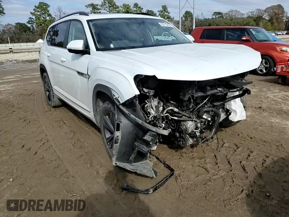 2021 Volkswagen Atlas SE with VIN 1V2PR2CAXMC568005, listed as a Copart auction lot 43013455 with 58,736 mi miles and Salvage title. Bid and sale history available at DreamBid. Image 11.