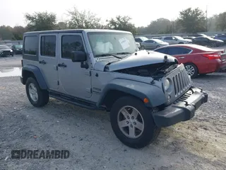 2014 Jeep Wrangler Unlimited Sport with VIN 1C4BJWDG8EL314792, listed as a IAAI auction lot 41489203 with 94,382 mi miles. Bid and sale history available at carsss.com. Image 1.