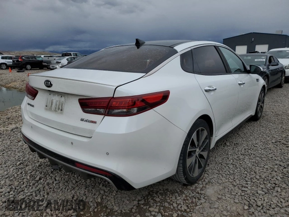 2016 Kia Optima SX Turbo with VIN 5XXGW4L22GG050019, listed as a Copart auction lot 48939805 with Not Provided miles and Salvage Title. Bid and sale history available at carsss.com. Image 3.