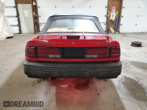 1991 Chevrolet Cavalier with VIN 1G1JC34T9M7303947, listed as a Copart auction lot 46650685 with 125,356 mi miles and Salvage Title. Bid and sale history available at DreamBid. Image 6.