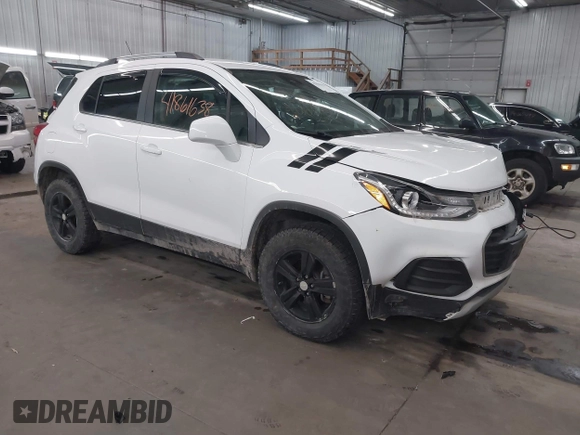 2017 Chevrolet Trax LT z VIN 3GNCJPSB2HL285128, wystawiony jako IAAI lot #41861638 z przebiegiem 129 748 mil mil oraz . Historia ofert i sprzedaży dostępna na DreamBid. Obrazek 1.