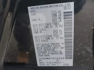 2014 Nissan Pathfinder S with VIN 5N1AR2MMXEC616504, listed as a IAAI auction lot 42501441 with 198,418 mi miles and . Bid and sale history available at DreamBid. Image 9.