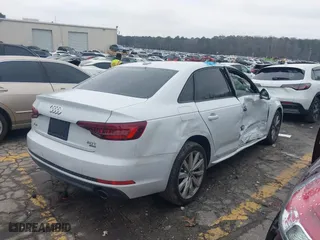 2018 Audi A4 Premium with VIN WAUKMAF47JN012032, listed as a IAAI auction lot 41600847 with 70,815 mi miles. Bid and sale history available at carsss.com. Image 4.