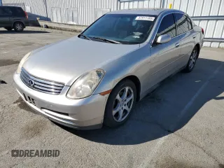 2003 Infiniti G35 z VIN JNKCV51E43M334596, wystawiony jako Copart lot #57911185 z przebiegiem 212 049 mil mil oraz Czysty tytuł • Clean title. Historia ofert i sprzedaży dostępna na DreamBid. Obrazek 1.
