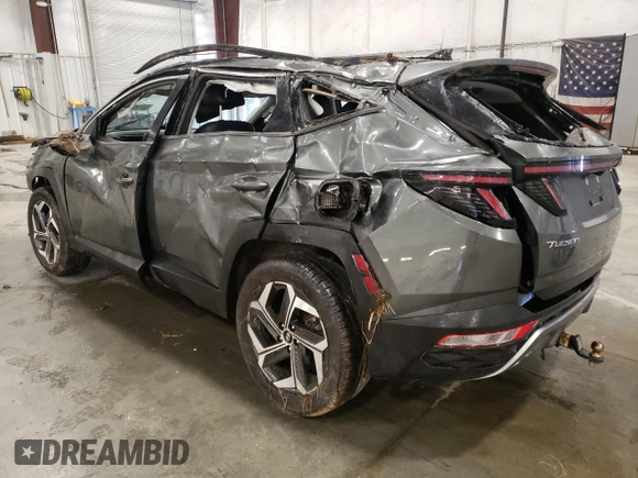 2022 Hyundai Tucson Limited with VIN 5NMJECAE1NH020573, listed as a Copart auction lot 53182945 with 108,289 mi miles and Salvage Title. Bid and sale history available at carsss.com. Image 2.