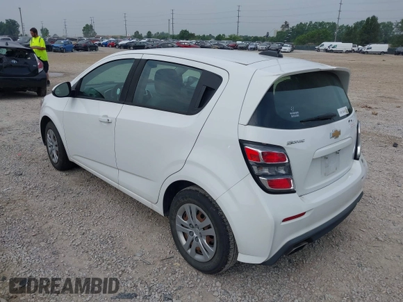 2018 Chevrolet Sonic LT with VIN 1G1JG6SH9J4107802, listed as a IAAI auction lot 42477241 with 107,091 mi miles and . Bid and sale history available at DreamBid. Image 3.