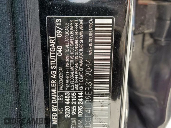 2014 Mercedes-Benz C 250 Sport with VIN WDDGF4HB9ER319044, listed as a Copart auction lot 58159395 with 122,330 mi miles and Clean title. Bid and sale history available at DreamBid. Image 12.