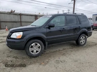 2005 Honda Pilot EX-L z VIN 5FNYF18585B008394, wystawiony jako Copart lot #50800135 z przebiegiem 202 131 mil mil oraz Szkody całkowita. Historia ofert i sprzedaży dostępna na DreamBid. Obrazek 1.