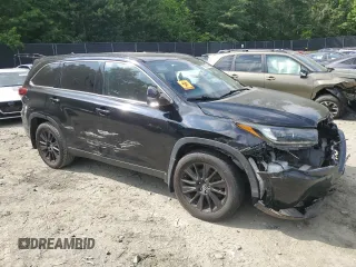 2019 Toyota Highlander SE with VIN 5TDJZRFH6KS566479, listed as a Copart auction lot 59003325 with 99,845 mi miles and Salvage title. Bid and sale history available at DreamBid. Image 4.