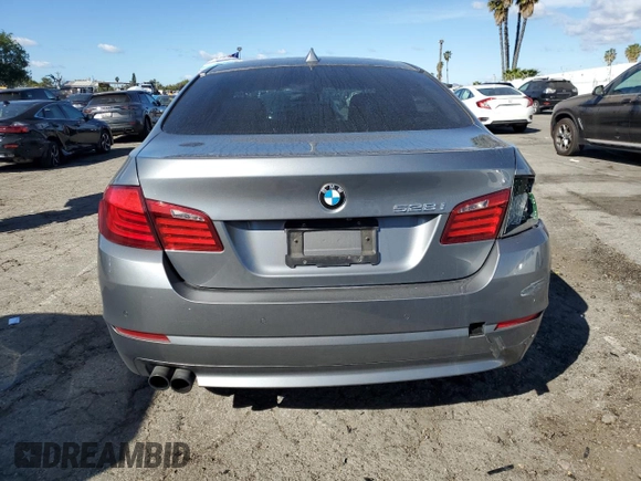 2013 BMW 5 Series 528i with VIN WBAXG5C50DDY36255, listed as a Copart auction lot 44741985 with 102,147 mi miles and Salvage Title. Bid and sale history available at carsss.com. Image 6.