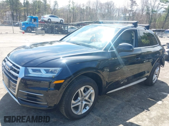2018 Audi Q5 Premium Plus with VIN WA1BNAFY9J2141646, listed as a IAAI auction lot 41996459 with 55,311 mi miles. Bid and sale history available at carsss.com. Image 2.