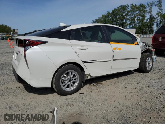 2018 Toyota Prius Two with VIN JTDKARFU1J3065248, listed as a Copart auction lot 56168125 with Not Provided miles and Salvage Title. Bid and sale history available at DreamBid. Image 3.