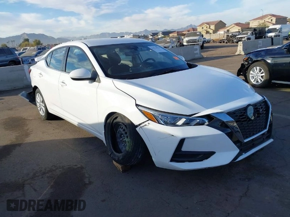 2022 Nissan Sentra S with VIN 3N1AB8BV3NY258907, listed as a IAAI auction lot 41533844 with 25,819 mi miles. Bid and sale history available at carsss.com. Image 1.