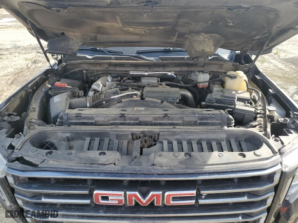 2021 GMC Sierra 2500HD AT4 with VIN 1GT49PEY0MF193638, listed as a Copart auction lot 48352925 with 140,995 mi miles and Salvage Title. Bid and sale history available at carsss.com. Image 11.