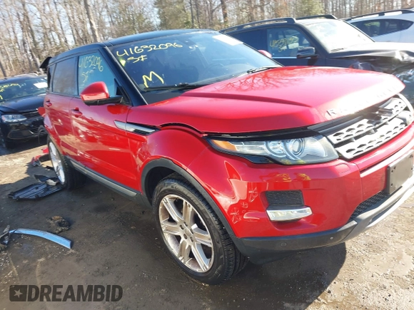 2015 Land Rover Range Rover Evoque Pure Plus with VIN SALVP2BG1FH020588, listed as a IAAI auction lot 41632096 with 75,085 mi miles and . Bid and sale history available at DreamBid. Image 1.