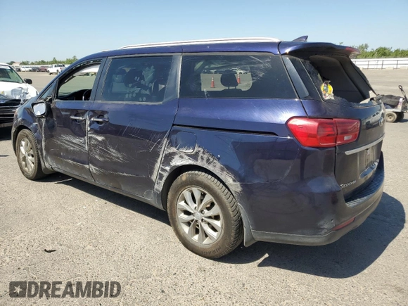 2020 Kia Sedona EX with VIN KNDMB5C14L6644308, listed as a Copart auction lot 58670414 with 186,148 mi miles and Non Repairable. Bid and sale history available at carsss.com. Image 2.