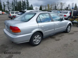 1998 Honda Civic EX with VIN 2HGEJ864XWH627385, listed as a IAAI auction lot 41933830 with 190,900 mi miles. Bid and sale history available at carsss.com. Image 4.