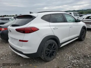 2019 Hyundai Tucson Night with VIN KM8J33AL6KU938677, listed as a Copart auction lot 66299714 with 52,071 mi miles and Salvage Title. Bid and sale history available at carsss.com. Image 3.