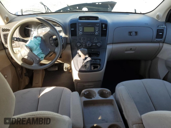 2009 Kia Sedona LX with VIN KNDMB233X96275253, listed as a Copart auction lot 75647264 with 202,841 mi miles and Salvage Title. Bid and sale history available at carsss.com. Image 8.