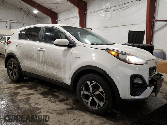 2020 Kia Sportage LX with VIN KNDPMCAC7L7661985, listed as a Copart auction lot 46394705 with 74,755 mi miles and Salvage Title. Bid and sale history available at carsss.com. Image 4.