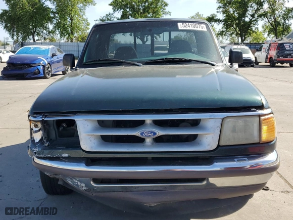 1996 Ford Ranger XL with VIN 1FTCR10A4TPB46270, listed as a Copart auction lot 52410075 with 184,624 mi miles and Salvage Title. Bid and sale history available at carsss.com. Image 5.