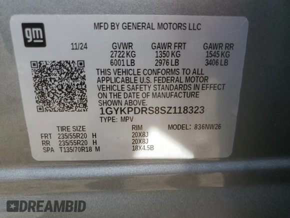2025 Cadillac XT6 AWD Premium Luxury z VIN 1GYKPDRS8SZ118323, wystawiony jako Copart lot #56156145 z przebiegiem 12 406 mil mil oraz Tytuł czysty. Historia ofert i sprzedaży dostępna na DreamBid. Obrazek 13.