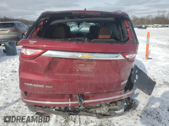 2019 Chevrolet Traverse RS with VIN 1GNEVJKW6KJ227888, listed as a Copart auction lot 45856465 with 0 mi miles and Salvage Title. Bid and sale history available at carsss.com. Image 6.