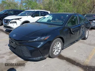 2025 Toyota Camry LE with VIN 4T1DAACK4SU513633, listed as a IAAI auction lot 42034741 with 27,024 mi miles and . Bid and sale history available at DreamBid. Image 18.
