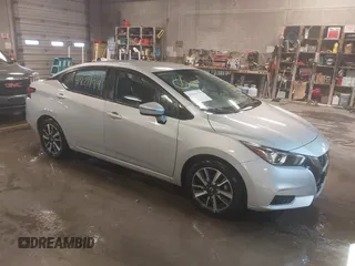 2021 Nissan Versa SV with VIN 3N1CN8EV3ML828668, listed as a IAAI auction lot 41821179 with 126,447 mi miles. Bid and sale history available at carsss.com. Image 1.
