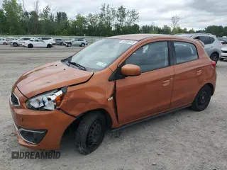 2019 Mitsubishi Mirage ES with VIN ML32A3HJ8KH009833, listed as a Copart auction lot 63598125 with 94,252 mi miles and Salvage title. Bid and sale history available at DreamBid. Image 1.