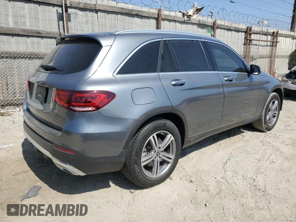 2022 Mercedes-Benz GLC 300 with VIN W1N0G8DB0NV347143, listed as a Copart auction lot 60288505 with 28,989 mi miles and Salvage title. Bid and sale history available at DreamBid. Image 3.