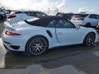 2016 Porsche 911 Turbo S with VIN WP0CD2A9XGS178233, listed as a Copart auction lot 75118664 with 41,481 mi miles and Salvage Title. Bid and sale history available at DreamBid. Image 3.