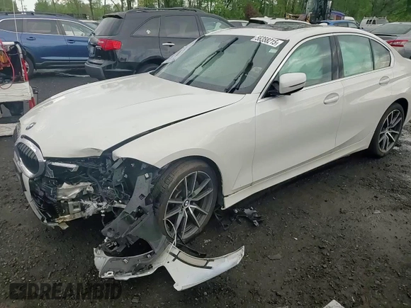 2019 BMW 3 Series 330i xDrive with VIN 3MW5R7J55K8B02348, listed as a Copart auction lot 56358215 with Not provided miles and Salvage title. Bid and sale history available at DreamBid. Image 13.