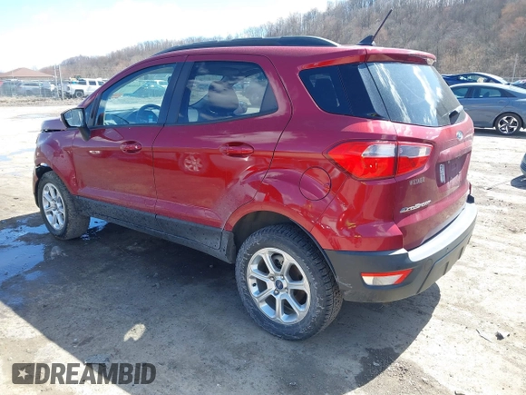 2020 Ford EcoSport SE with VIN MAJ6S3GL8LC317720, listed as a IAAI auction lot 41848210 with 67,513 mi miles and . Bid and sale history available at carsss.com. Image 3.