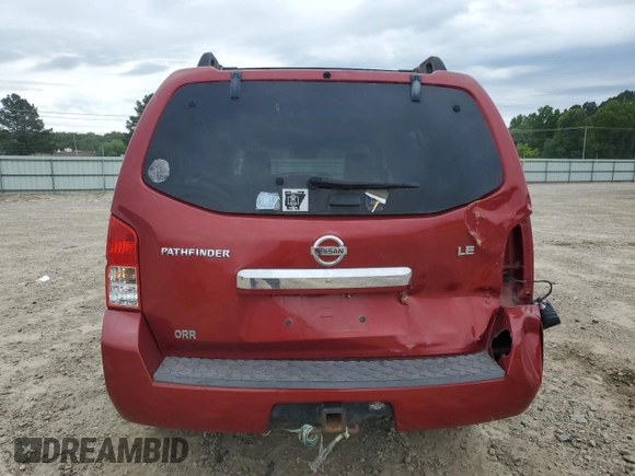 2010 Nissan Pathfinder LE with VIN 5N1AR1NB3AC621254, listed as a Copart auction lot 56911255 with 232,115 mi miles and Clean title. Bid and sale history available at DreamBid. Image 6.