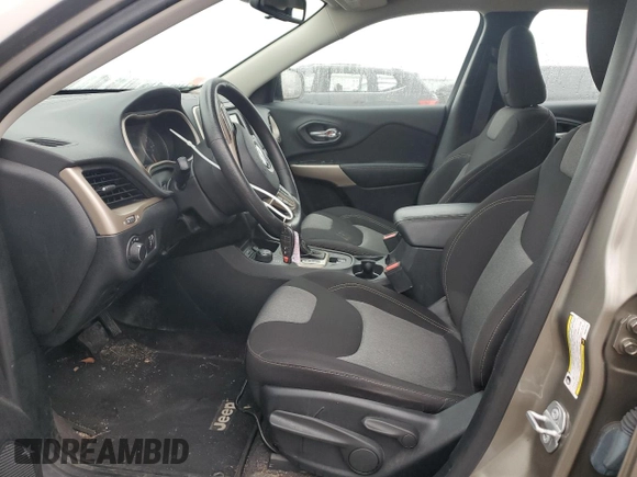 2017 Jeep Cherokee Sport with VIN 1C4PJMAB0HW657229, listed as a Copart auction lot 84675084 with 56,510 mi miles and Salvage Title. Bid and sale history available at carsss.com. Image 7.