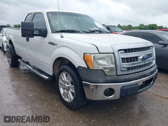 2014 Ford F-150 XL with VIN 1FTFX1CF8EKE66105, listed as a IAAI auction lot 42201442 with 95,589 mi miles and . Bid and sale history available at DreamBid. Image 1.
