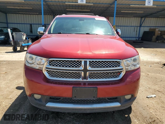 2013 Dodge Durango Citadel with VIN 1C4SDJETXDC562837, listed as a Copart auction lot 55730655 with 221,347 mi miles and Clean Title. Bid and sale history available at carsss.com. Image 5.