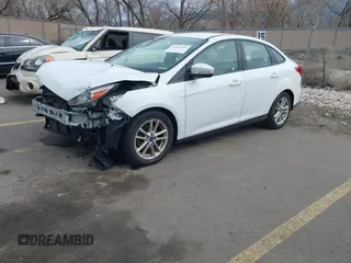 2016 Ford Focus SE with VIN 1FADP3F21GL365163, listed as a IAAI auction lot 41845002 with 187,070 mi miles. Bid and sale history available at carsss.com. Image 18.