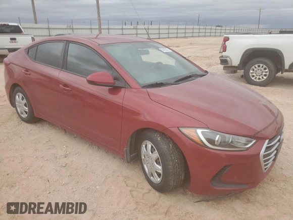 2017 Hyundai Elantra SE with VIN KMHD74LFXHU399021, listed as a Copart auction lot 51452275 with 70,500 mi miles and Salvage title. Bid and sale history available at DreamBid. Image 4.