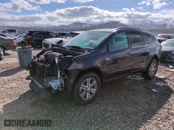 2015 Chevrolet Traverse LT with VIN 1GNKVGKD8FJ287472, listed as a Copart auction lot 48768735 with 130,635 mi miles and Salvage Title. Bid and sale history available at DreamBid. Image 1.